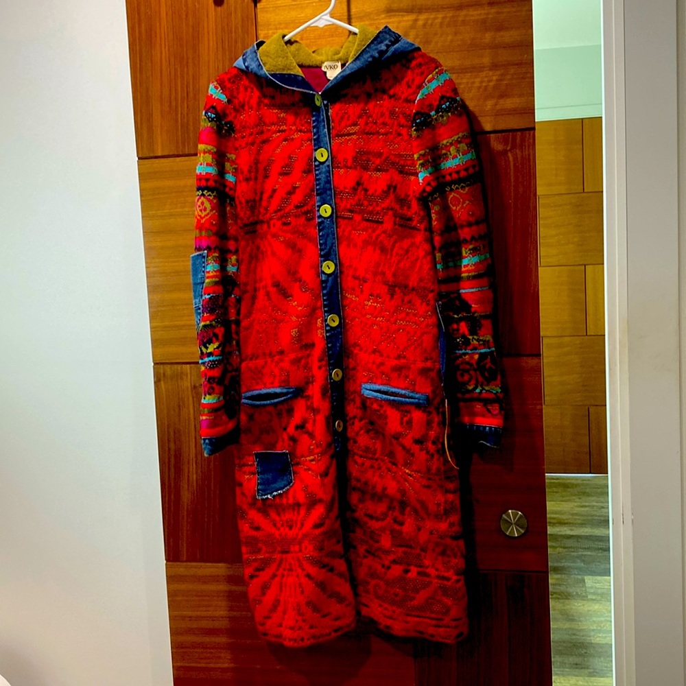 Absolutely gorgeous IVKO wool/denim coat .